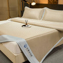 GobekUsa Ice Silky Cooling Mat Striped Bed Cover Skin-Friendly Pad
