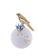 GobekUsa Golden Bird Brass Sculpture Modern Home Decor Artwork Statue