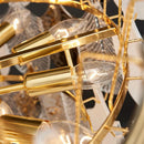 GobekUsa Elegant Glass Ceiling Chandelier: Bedroom Living Room Lighting Pendant Lamp