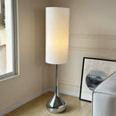 GobekUsa Cream Fabric Shade LED Floor Lamp | Nordic Minimalist Style for Bedroom & Living Room