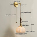 GobekUsa Copper Ceramic LED Wall Lamps - Nordic Modern Design