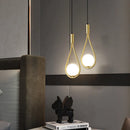 GobekUsa Glass Ball Pendant Lamps for Home Kitchen Bar Decor & Wall Sconce