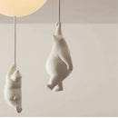 GobekUsa Bear Pendant Light: Kids Bedroom Chandelier LED Balloon Ceiling Lamp