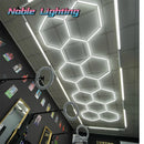 GobekUsa Geometric LED Lights for Exhibition Car Detailing Garage Workshop - Polygonal Snowflake Theme