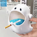 GobekUsa Ghost Genie Halloween Dolls Porcelain Ashtray Cigar Ceramic Desk Decorations