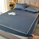 GobekUsa Cooling Latex Fitted Sheet Set: Soft 3-Layer Mattress Protector for Hot Sleepers