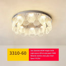 GobekUsa Glass Chandelier LED Ceiling Lamp | Modern Metal Art | Indoor Living Room Kitchen Decoration