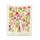 GobekUsa Botanical Floral Tapestry Wall Hanging Garden Flower Illustration Cactus Boho Hippie Dorm Decor