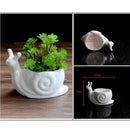 GobekUsa Cartoon Snail Flower Vase Succulent Pot for Garden Decoration