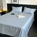 GobekUsa Luxe Cotton Satin Stripe Bed Sheet Set with 2 Pillowcase