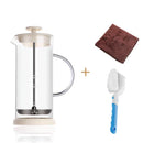 GobekUsa Glass Espresso Coffee Maker Milk Hand Foam Mixer Blender