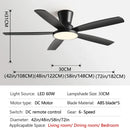 GobekUsa 72" DC Ceiling Fan Light Remote Control Strong Winds Living Room Mute Chandelier