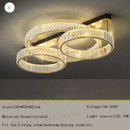 GobekUsa Gold Crystal Copper Ceiling Lamps LED Modern Home Room Decor Lighting