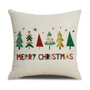GobekUsa Christmas Linen Cushion Cover for Festive Home Decor in Living Room