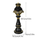 GobekUsa Chess Figurines: 30cm International Chess Set for Home Decor