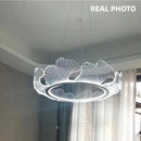 GobekUsa Ginkgo Gold Acrylic LED Pendant Light - Modern Minimalism Chandelier