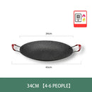 GobekUsa Korean BBQ Grill Pan: Round Non-Stick Outdoor Frying Pan for Camping & Travel