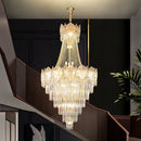 GobekUsa Elegant Crystal Duplex Chandelier for Livingroom, Hotel, and Villa