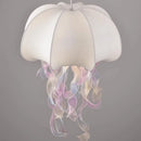 GobekUsa Jellyfish Silk Chandelier: Romantic Pendant Light for Living Room Bedroom Dining Room