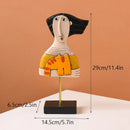 GobekUsa Abstract Face Resin Art Ornament Figure Statues for Home and Office Decor