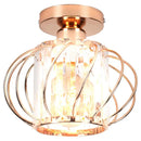 GobekUsa Gold Iron Cage Ceiling Light Modern Nordic Decor Retro Loft Fixture E27