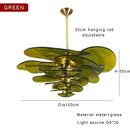 GobekUsa Amber Glass Ceiling Chandelier for Elegant Living Room Decor.