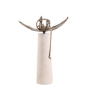 GobekUsa Golden Metal Abstract Figure Sculpture Home Decor CraftǀCreative Figurine Ornament