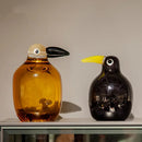 GobekUsa Abstract Bird Sculpture Transparent Home Decor Figurine