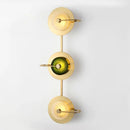 GobekUsa Green Crystal Wattle Circle Wall Lamp - Nordic Minimalist Art Deco Lights