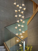 GobekUsa Butterfly Acrylic Chandelier Modern Ceiling Light Pendant Lamp for Living Room