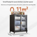 GobekUsa Kitchen Cupboard Storage Rack with Dustproof Cover Organizing Dish Box