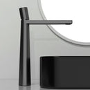 GobekUsa Basin Faucet: Black/Grey Brass Bathroom Mixer Tap, Single Handle Hot Cold Lavatory