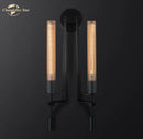 GobekUsa Glass Double Sconce LED Wall Light Retro Fixture Lighting