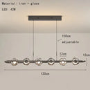 GobekUsa Glass LED Chandelier Pendant Light for Home Bedroom Foyer Lighting