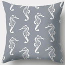 GobekUsa Grey Geometry Leaves Floral Stripes Plaids Print Lumbar Pillow Case