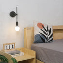 GobekUsa Iron Glass LED Wall Light: Customizable Decorative Black Lamp for Home Indoor