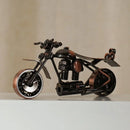 GobekUsa 14cm Retro Motorcycle Model Metal Figurine Home Decor & Toy