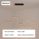 GobekUsa LED Ceiling Chandelier Dimmable for Dining Room Kitchen Bar Pendant Lamp