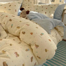 GobekUsa Cartoon Printed Cotton Bedding Set - Soft, Skin-Friendly Duvet Cover
