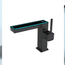 GobekUsa Digital Display Square Sink Mixer with Single Handle in Gray.