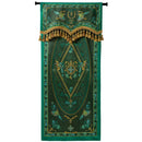 GobekUsa Botanic Garden Velvet Blackout Curtains - Retro Emerald Green - Luxury Quality