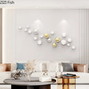 GobekUsa Gold Ball Wall Decoration Ornaments Room Aesthetics Living Background Display
