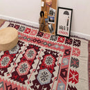 GobekUsa Knitted Cotton Throw Blanket with Tassel - Geometric Bohemian Design