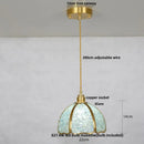 GobekUsa Crystal Glass LED Pendant Light Fixture for Kitchen Dining Room Bar Luxury Art Decor