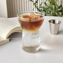 GobekUsa Glass Drink Cup Set for Home Cafe Bar Heat Insulation Juice Tea Transparent