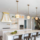 GobekUsa Glass Globe Pendant Light for Kitchen Dining Room - Nordic Design