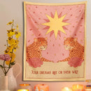 GobekUsa Leopard Tapestry Wall Hanging | Psychedelic Bohemian Tapestries for Bedroom and Living Room