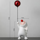 GobekUsa Balloon Rabbit Resin Ornaments, Cute Desk Figurines, Bookshelf Sculpture Craft