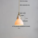 GobekUsa Copper White Glass LED Pendant Lamp for Modern Living Room Decor