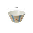 GobekUsa Korean Style Round Bamboo Fiber Dining Plate for Desserts, Fruits, and Cakes